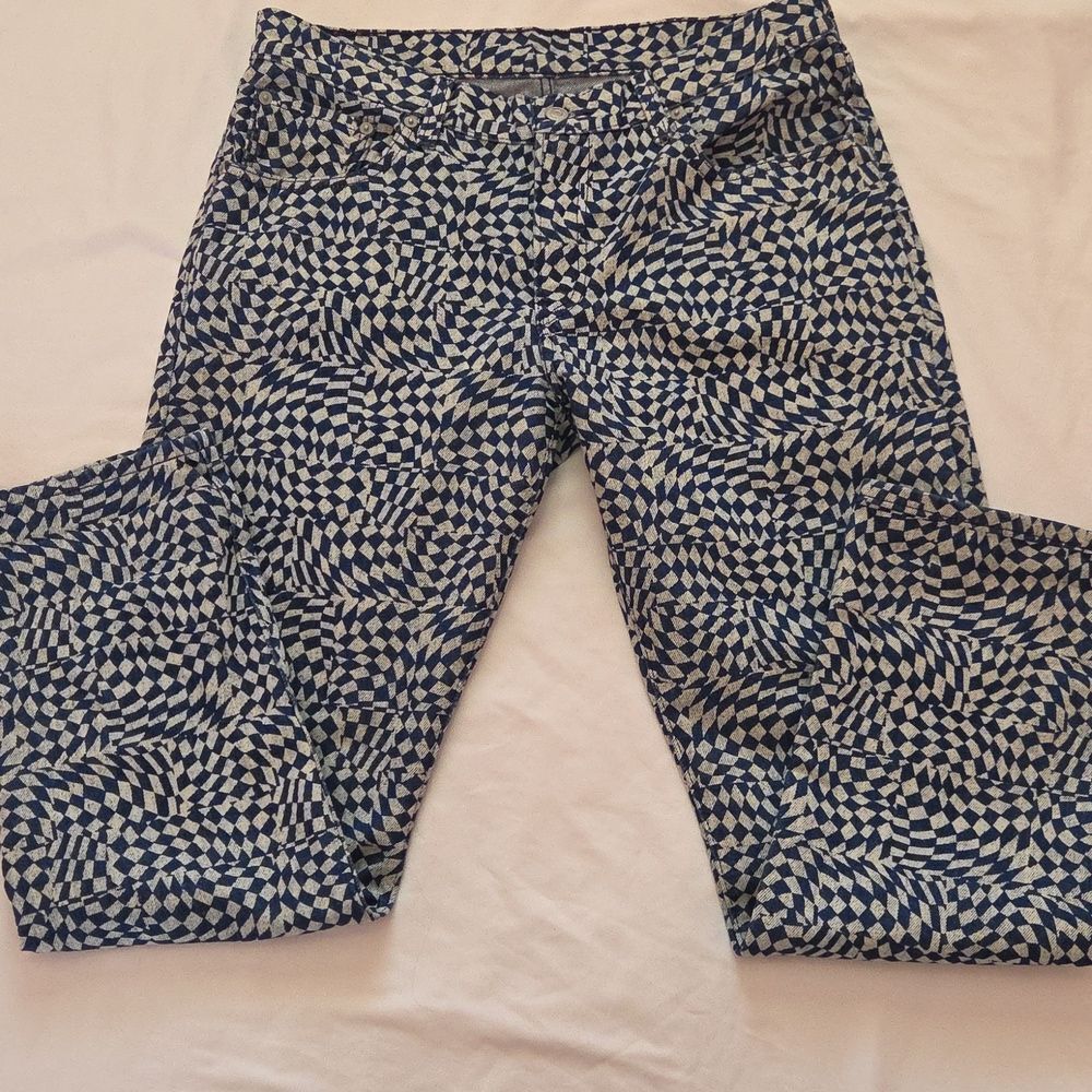 Levi’s Jeans Unisex Sz 31x30 Middy Straight Denim Irregular Geometric